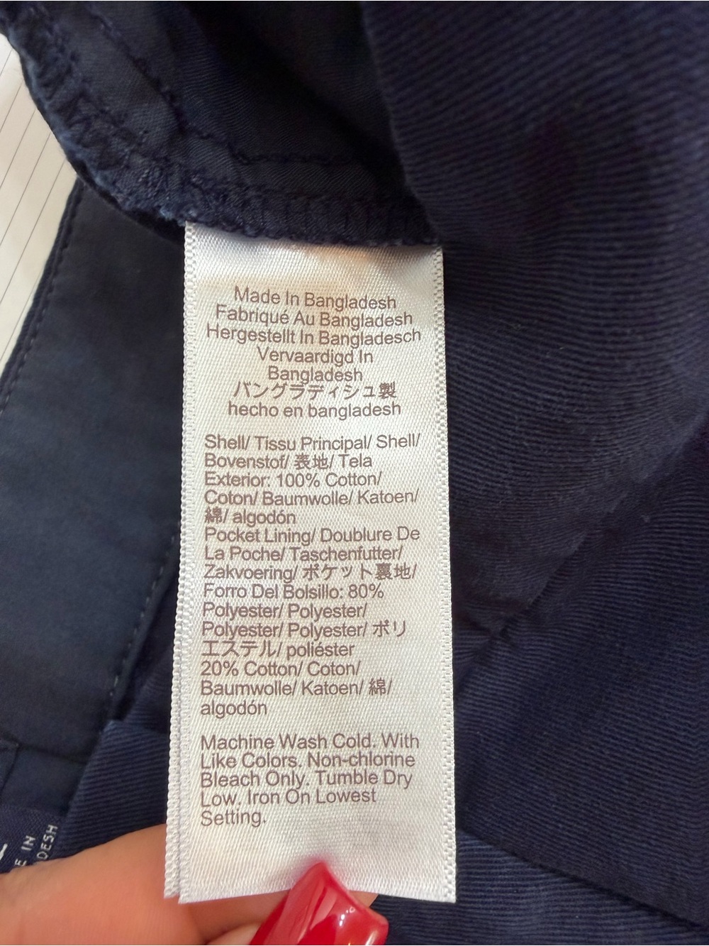 J. Crew Factory Navy Cotton Shorts - Picture 8 of 9